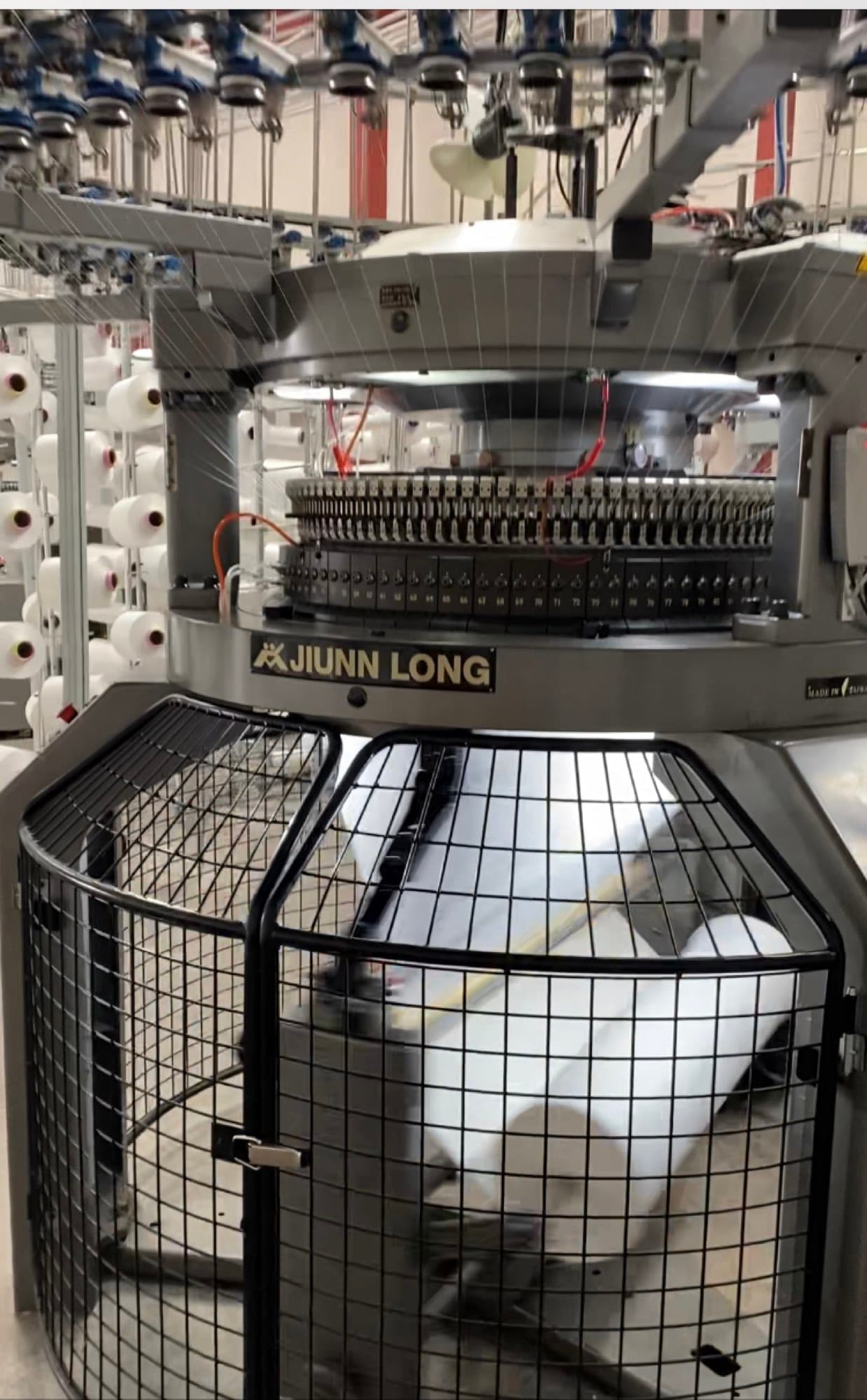 Máquina circular Jiunn Long de tejido de punto de gran diámetro