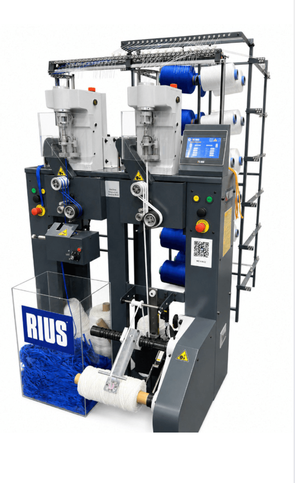 Máquina Rius para cordonería, cintas y trenzados